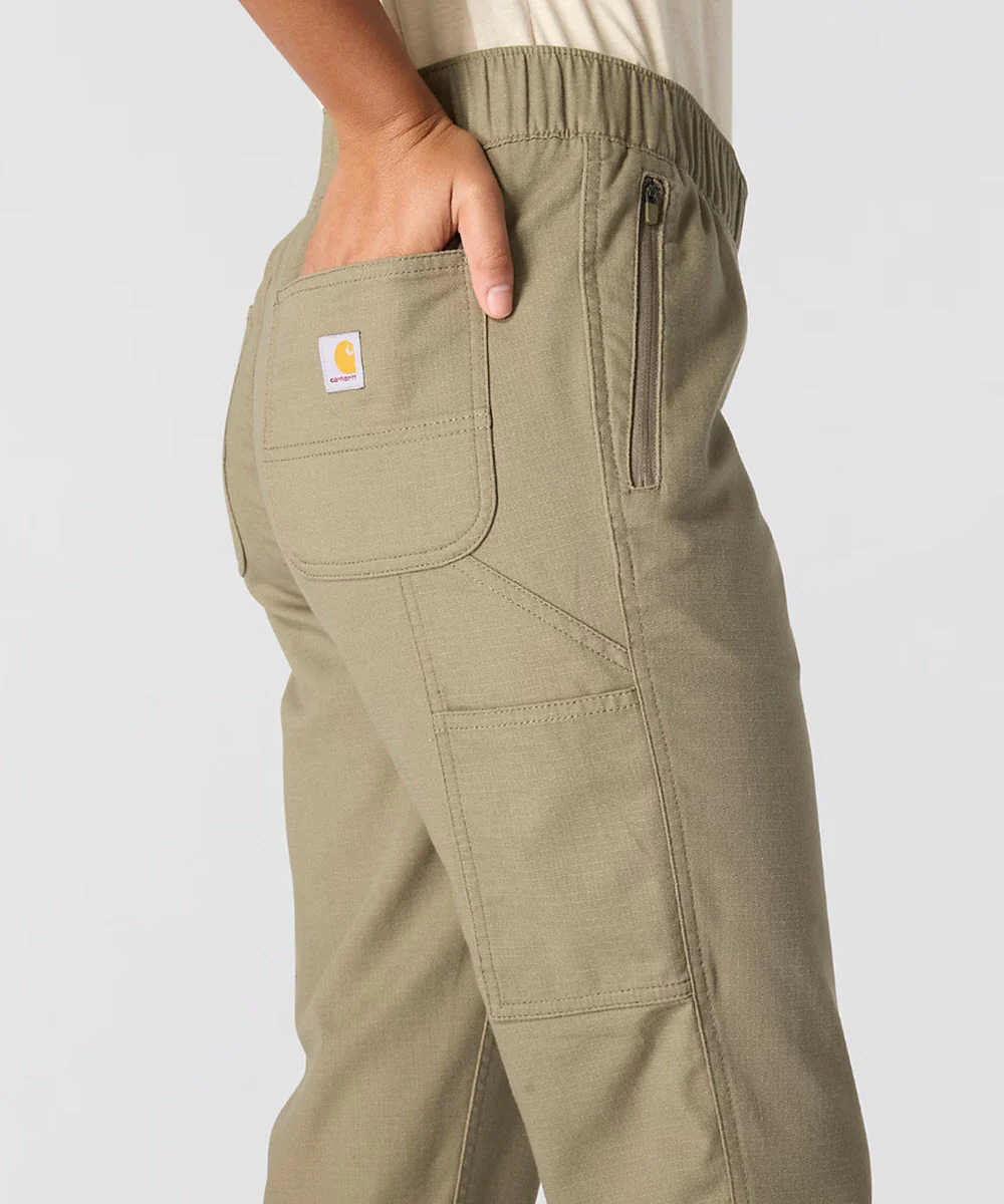 Carhartt Women's Force Ripstop Pants - Dusty Olive - Image 2