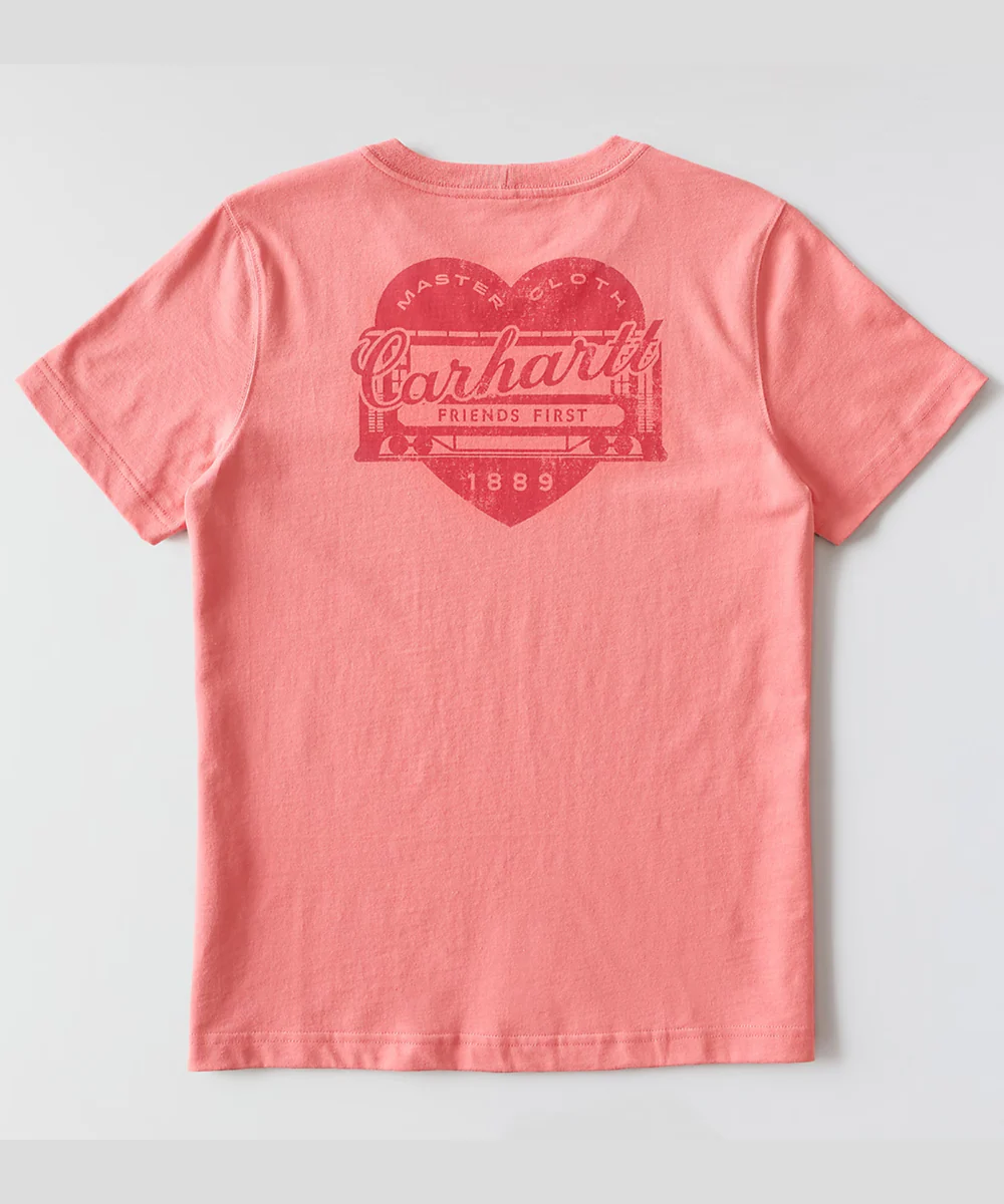 Carhartt Women's Irvine Heritage Heart T-shirt - Light Amber - Image 2