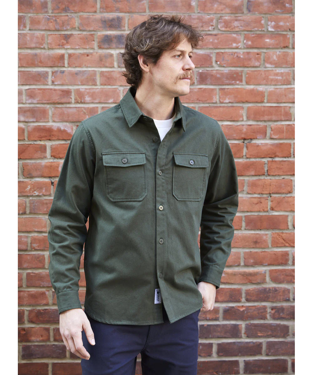 Dave's New York Everyday Flannel Long Sleeve Shirt - Navy - Image 3