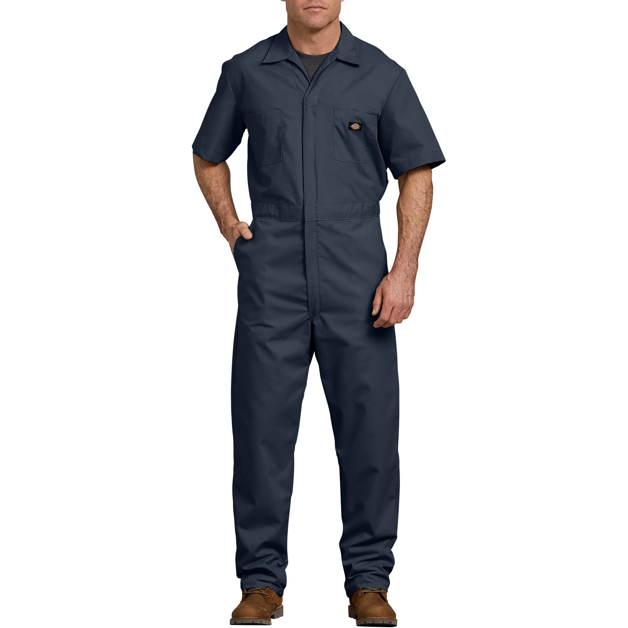 Dickies Men's Short Sleeve Coverall - Dark Navy