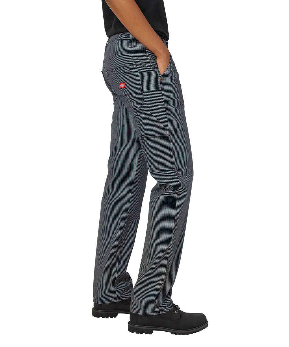 Dickies Women's Carpenter Hickory Stripe Pants - Image 2