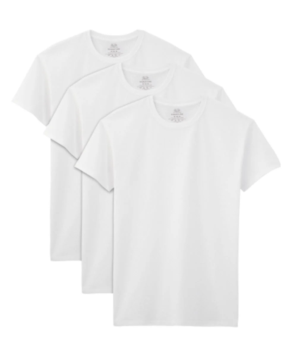 Fruit of the Loom Men's Crew Neck Undershirt - 3-Pack, White - Image 2