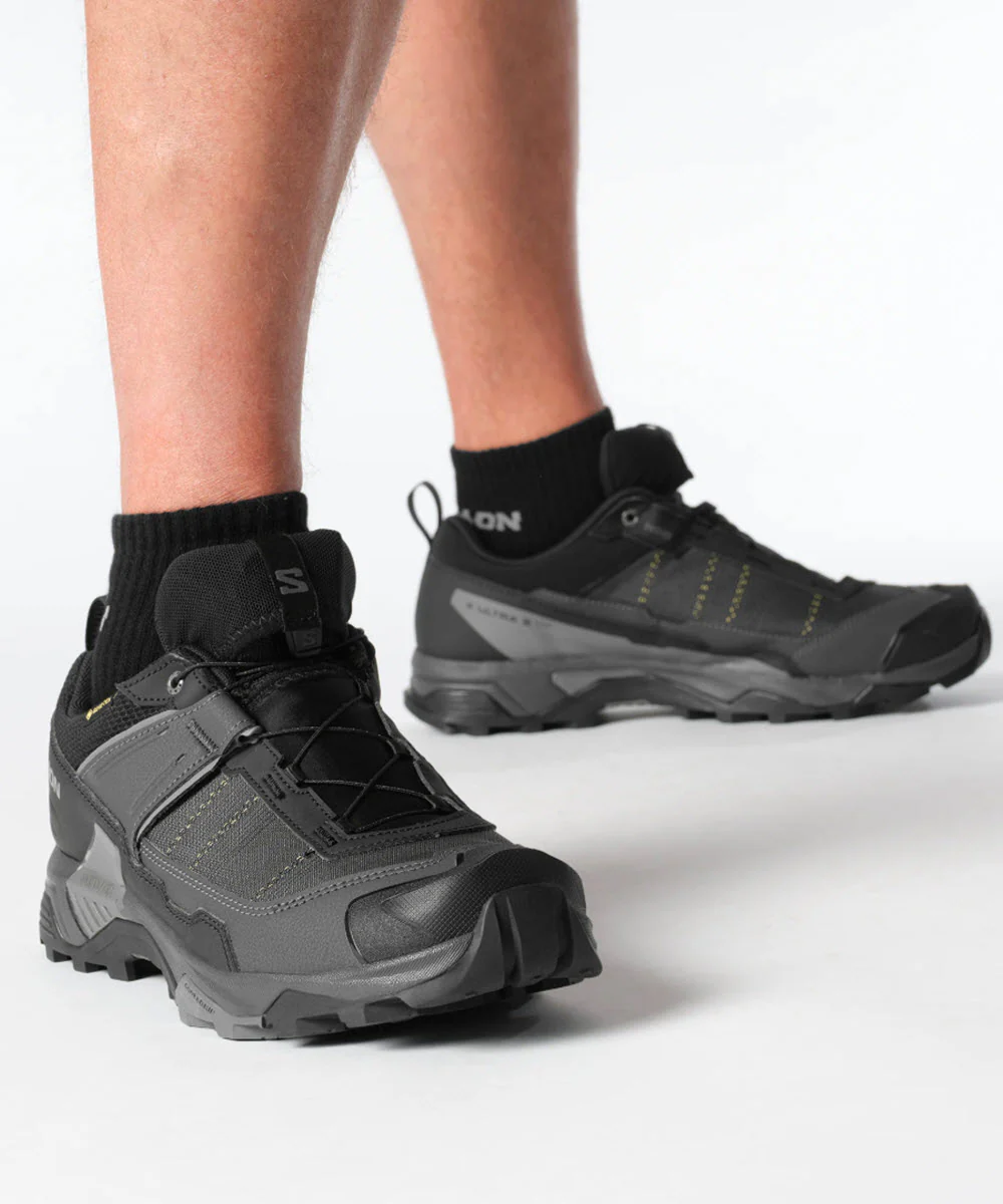 Salomon Men's X Ultra 5 Gore-tex Sneakers - Black/Asphalt/Castlerock - Image 2